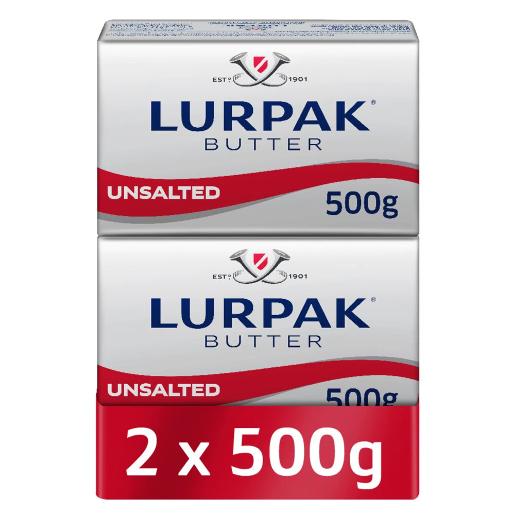 Lurpak Butter Unsalted 2 pc x 500 gm