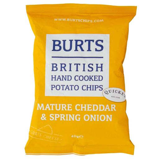 Burts Hand Cooked Potato Chips Mature Cheddar 40g
