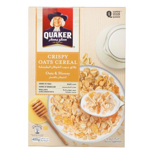Quaker Crispy Cereal Oats & Honey 400g