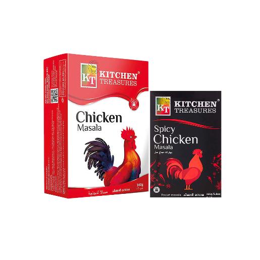 Kitchen Treasure Chicken 160g + Spicy Chicken Masala 165g