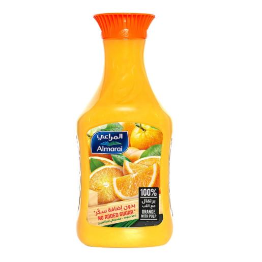 Almarai Orange With Pulp Premium juice without added sugar 1.4 liter