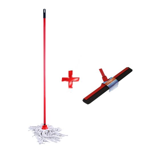 Sirocco Mop with Stick + Floor Squege