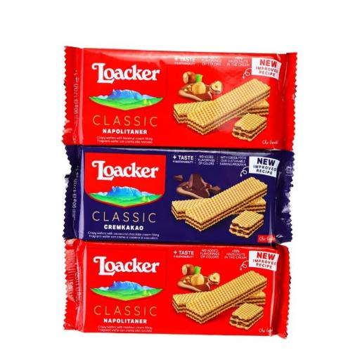Loacker Classic Wafer 90gm 2pc + 1pc Assorted