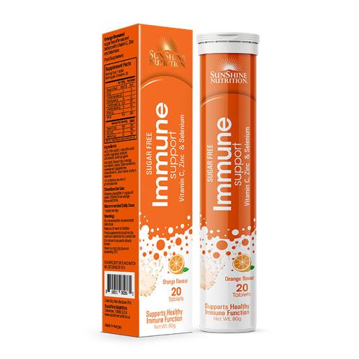 Sunshine Nutrition Vitamin C + Zinc Selenium Orange Tablet 20pc