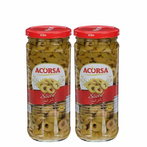 Acorsa Green Olives Sliced 470gm × 2pc