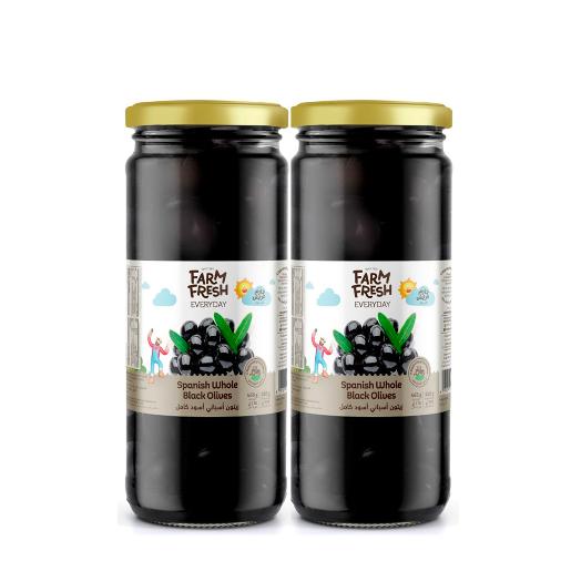 Farm Fresh Black Whole Olives 465gm × 2pc