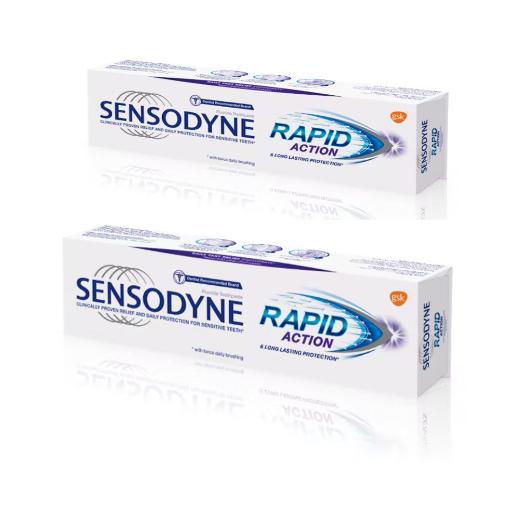 Sensodyne Toothpaste Rapid Action 75m × 2pc