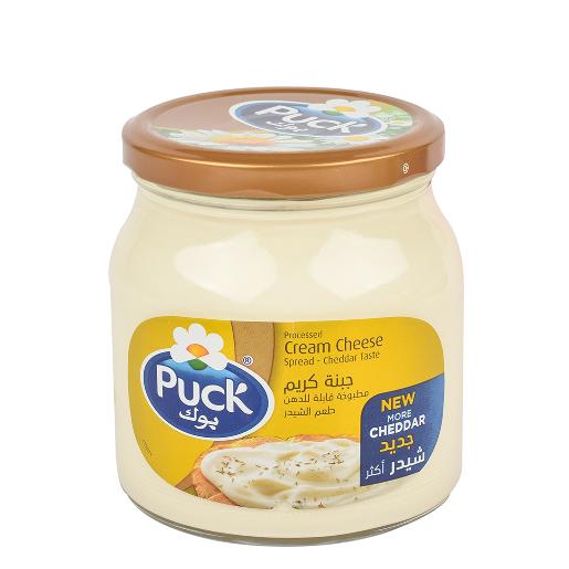 Puck Cream Cheese Spread Cheddar 500g