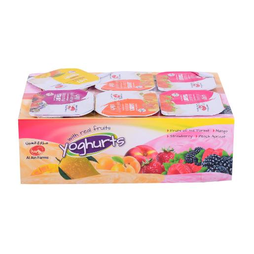 Al Ain Flavored Yoghurt Asst 6 x 125g