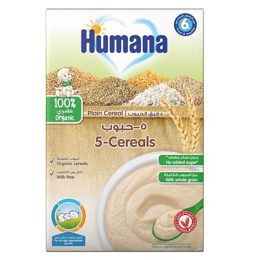 Humana Plain 5 Cereals Organic 200g