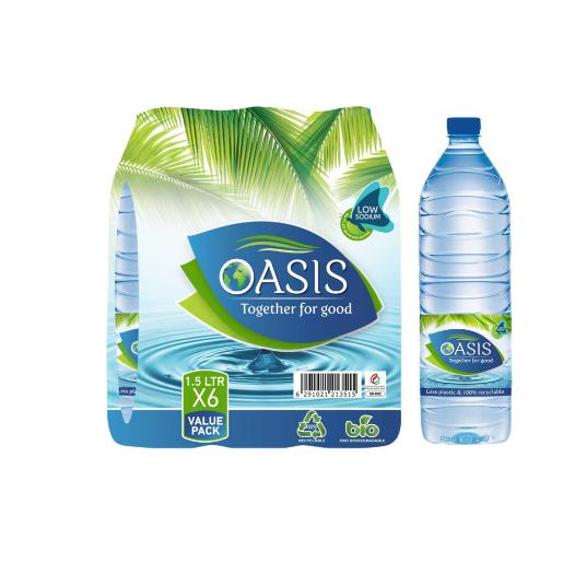Oasis Mineral Water Pet 1.5Ltr × 6pc