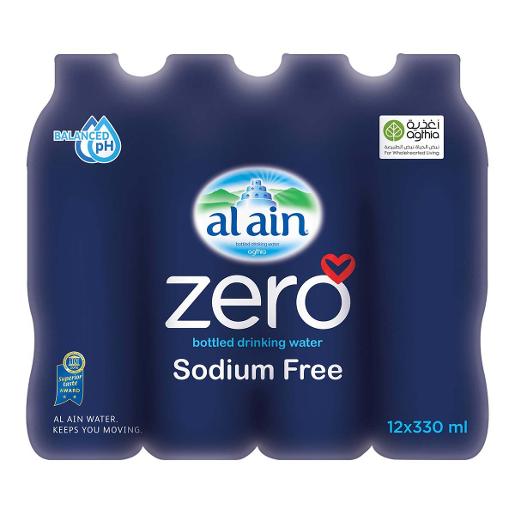 Al Ain Zero Bottled Drinking Water 12 x 300ml