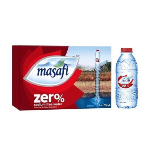 Masafi Zero Sodium Mineral Water 330Ml × 24pc