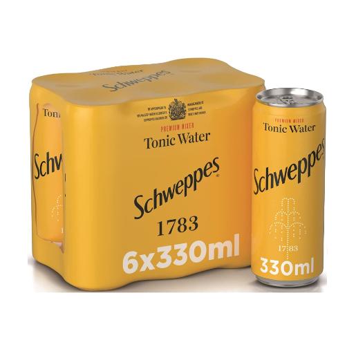 Schweppes Tonic Water Soft Drink 330ml × 6pc