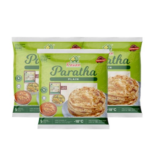 KG Roti Paratha Plain Special Price 3pc X 400gm