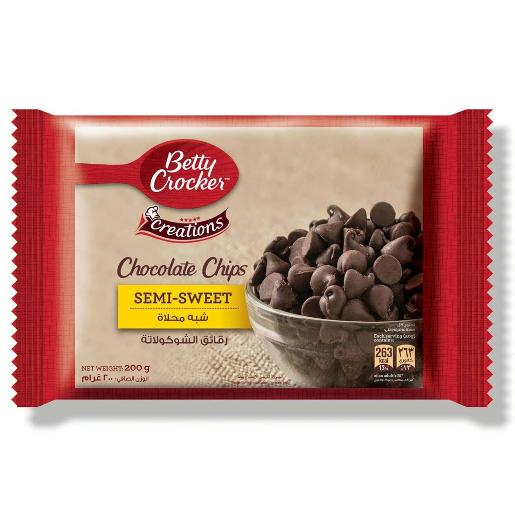 Betty Crocker Semi Sweet Chocolate Chips 200gm