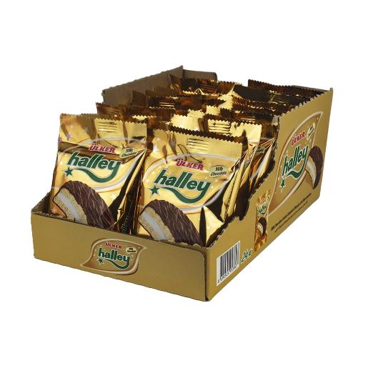Ulker Halley Chocolate Biscuits 30gm × 24pc