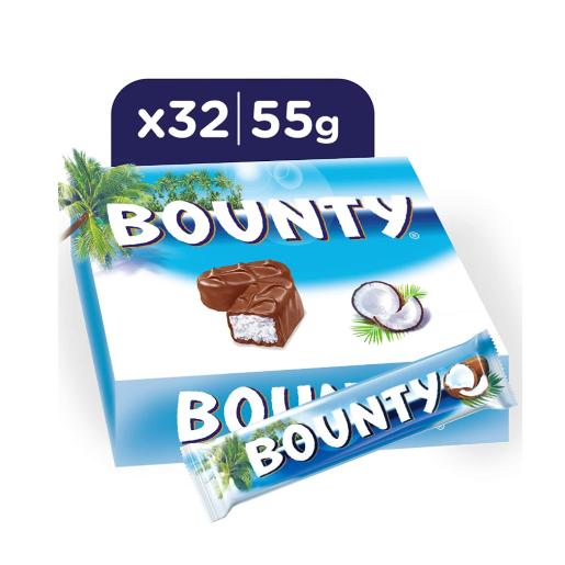 Bounty Chocolate Bar 55gm × 32pc