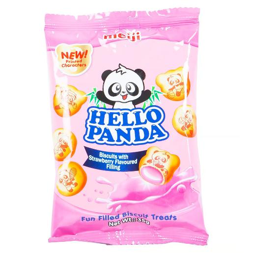 Meiji Hello Panda Strawberry Biscuits 35gm