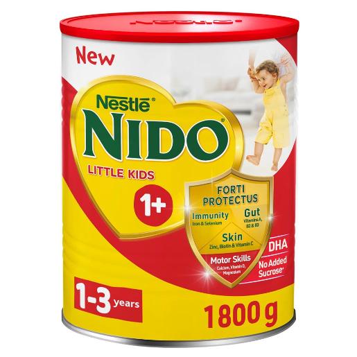 Nestle Nido Milk Powder No. 1+ from 1 to 3 years 1800 kg