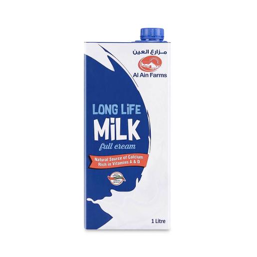 Al Ain Long Life Full Cream Milk 4 x 1Ltr