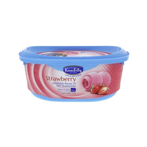 Kuwality strawberry ice cream 1 ltr