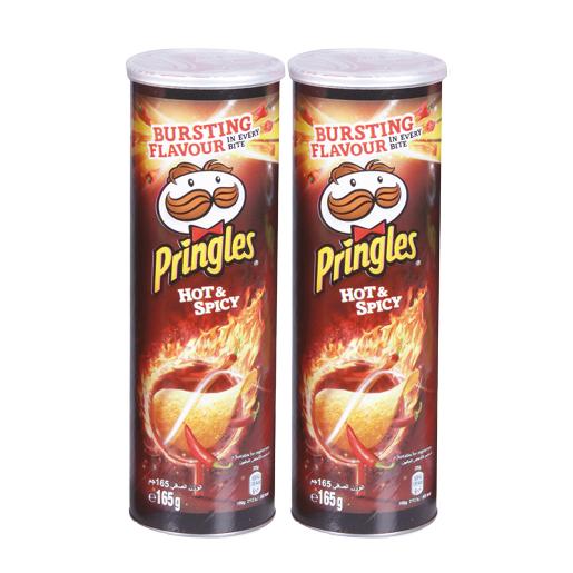 Pringles Potato Chips Hot & Spicy 2x165g