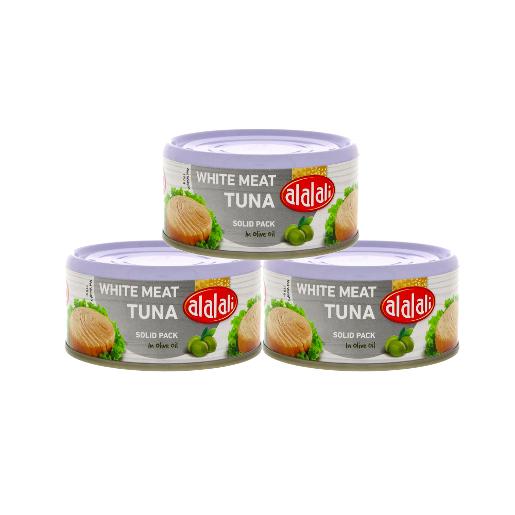 Al Alali White Meat Tuna In Olive Oil 3 x 170g