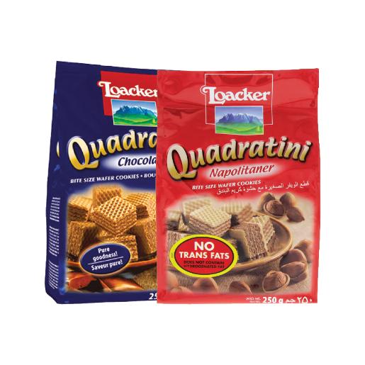 Loacker Napolitaner + Chocolate Wafer Cookies 2 x 250g