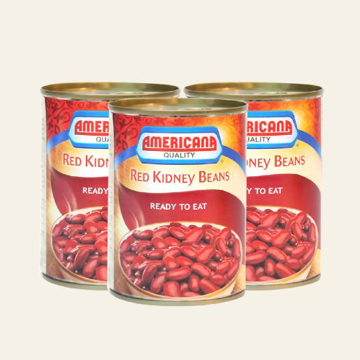 Americana Red Kidney Beans 3 x 400g