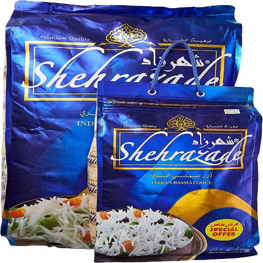 (Spend AED200 for special pricing) Shehrazade Indian Basmati Rice 20Kg + 5kg