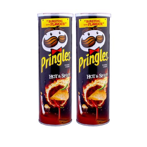 Pringles Hot & Spicy Potato Chips 165g 2's 