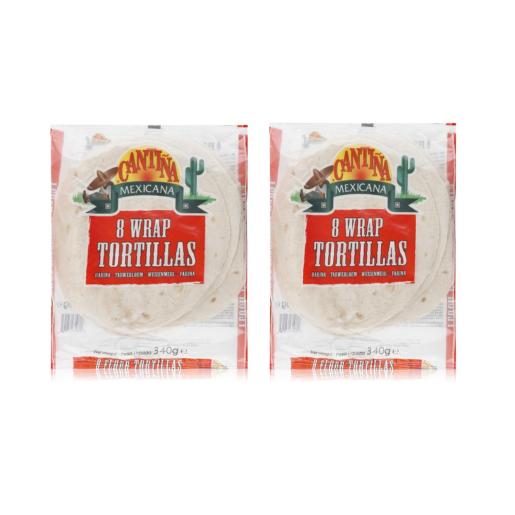 Cantina 8pc Flour Tortillas Special Price 2pc x 340gm