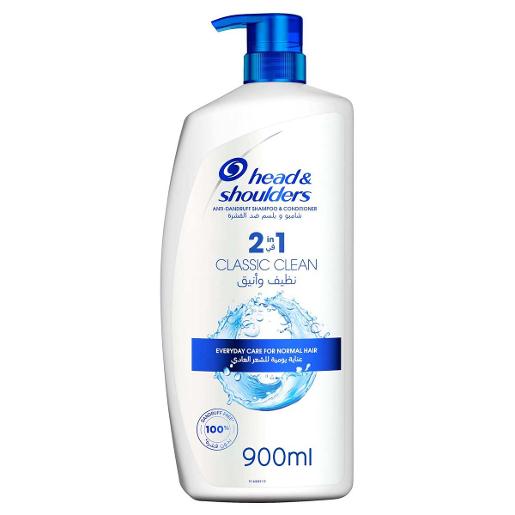 Head & Shoulder Shampoo & Conditioner  2In1 Classic Clean 900ml