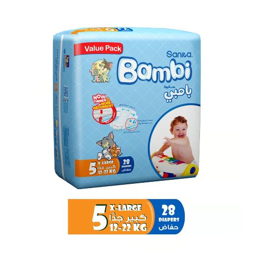 Bambi Diaper X-Large Value Pack 28pc