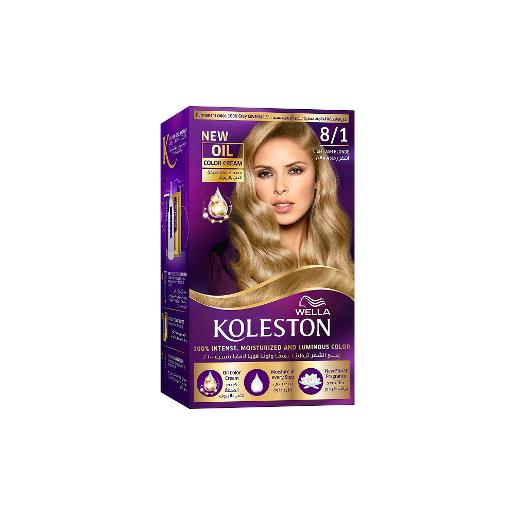 Koleston Hair ‎Color Cream Kit Light Ash Blonde 8/1 50ml