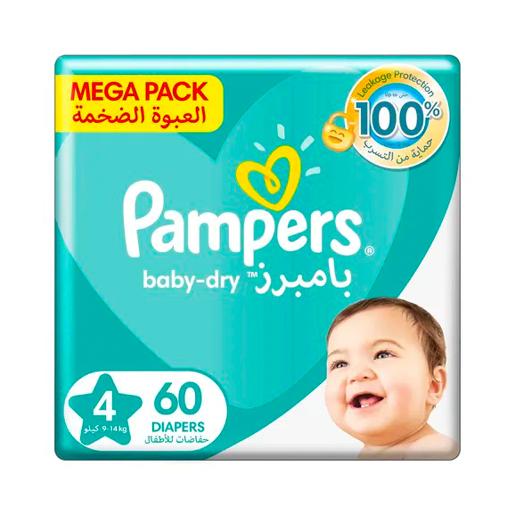 Pampers Baby Dry Diapers Size 4 9-14kg 60pcs