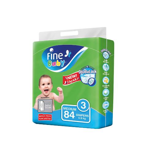 Fine Baby Diaper Size 3 Medium 4-9kg 84pcs