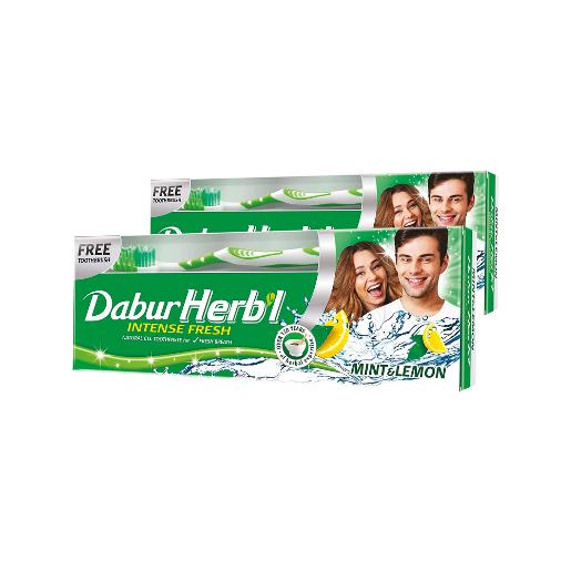 Dabur Herbal Tooth Paste Mint & Lemon 2 x 150g