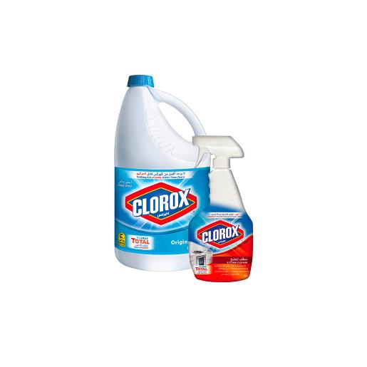 Clorox Bleach 1 Gallon + 500ml Kitchen Cleaner