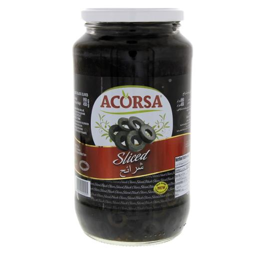Acorsa Black Olives Sliced 450g