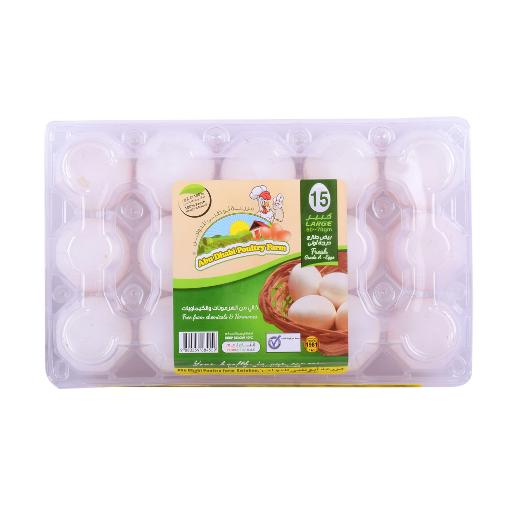 Abu Dhabi White Eggs Large 15pc