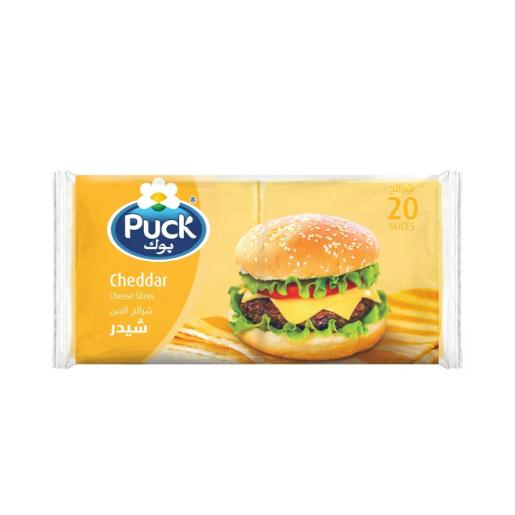 Puck CHeese Slice 20 CHeddar 400gm