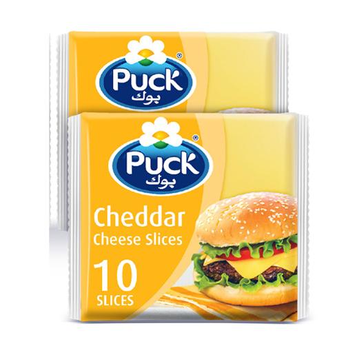 Puck Cheddar Cheese Slices 2 x 200g