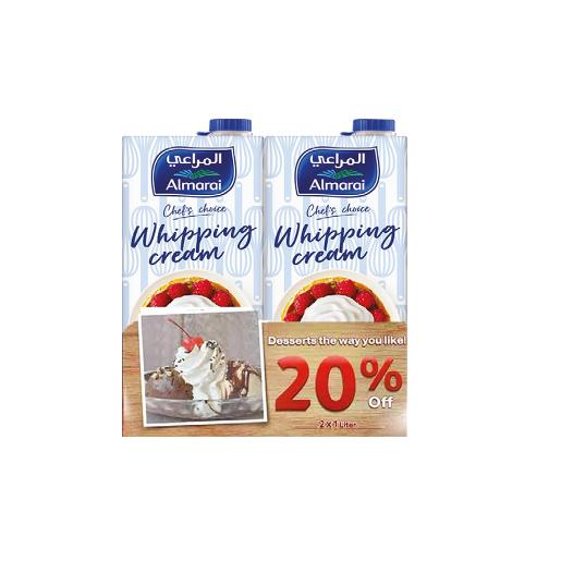 Almarai Whipping Cream 2 x 1Ltr