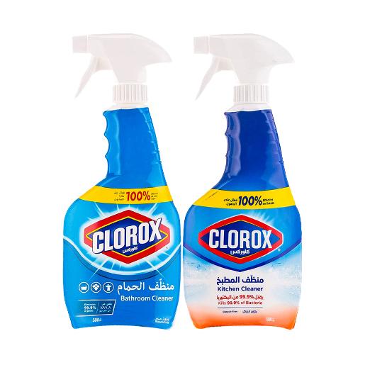 Clorex Kitchen Cleaner 500ml + Toilet Cleaner 500ml