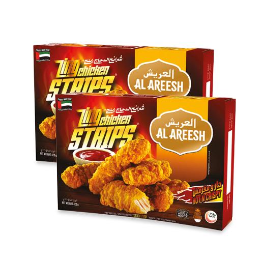 Al Areesh Zinger Chicken Strips Hot'N Crispy 2 x 420g