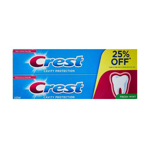 Crest Toothpaste Cavity Protection Freshmint 125ml × 2pc