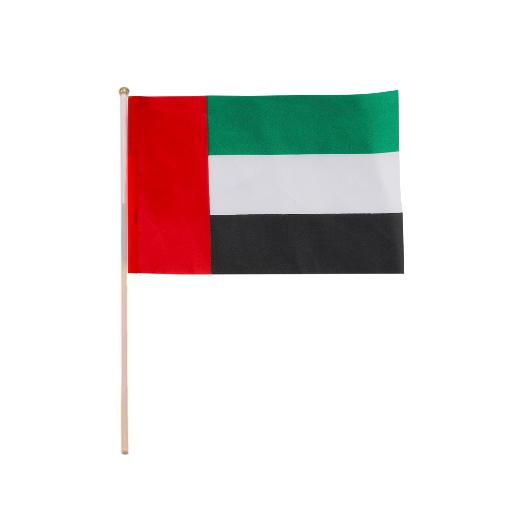 UAE National Day Flag 5.5x4.5cm Plastic Stem