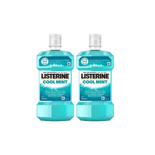 Listerine Mouth Wash Cool Mint 2 x 500ml